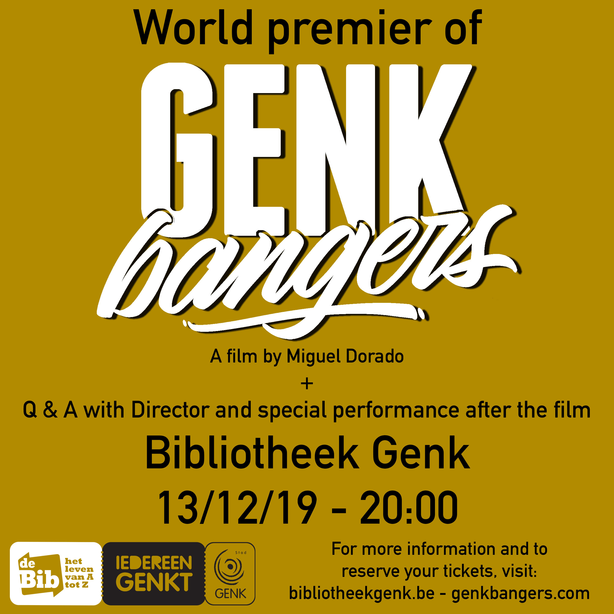 Film premier in Genk, Belgium 13/12/19